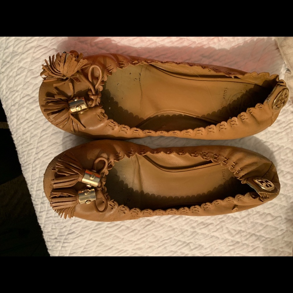 Tory Burch Tan Ballet Flats